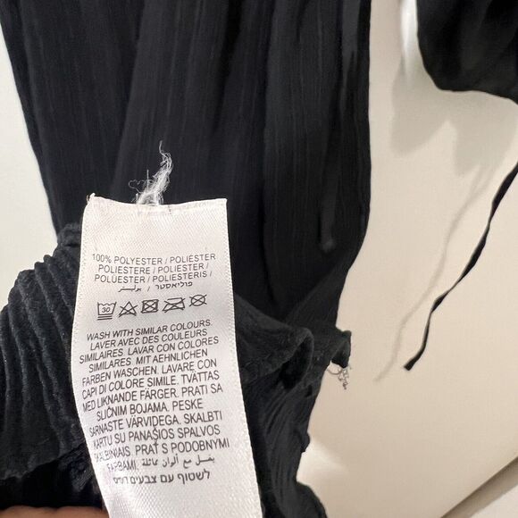 Never Fully Dressed Bon Plisse Maxi Dress Womens 10 Black Pleated Event Guest - Picture 5 of 8